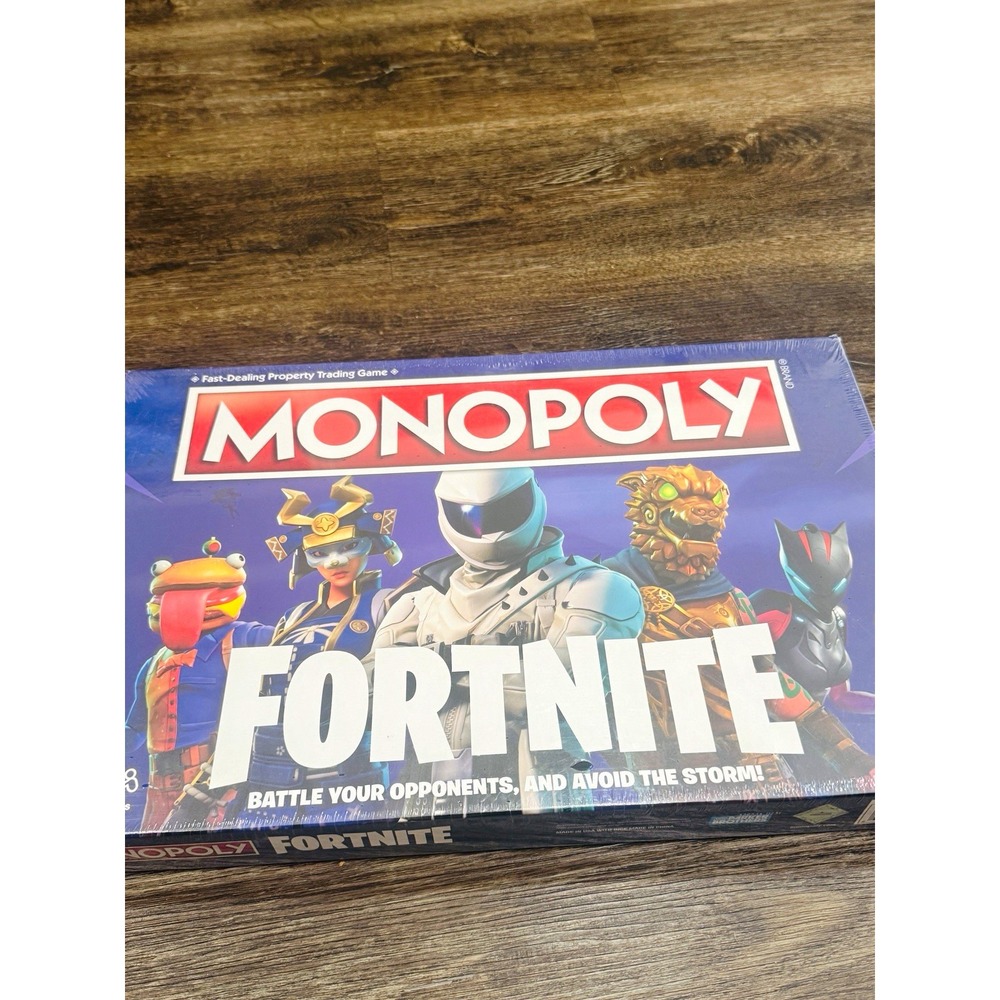 Hasbro Monopoly Fortnite Sealed Complete Board Game 2+ Players Ages 13+